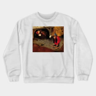 The Temptation of Saint Anthony detail - Hieronymus Bosch Crewneck Sweatshirt